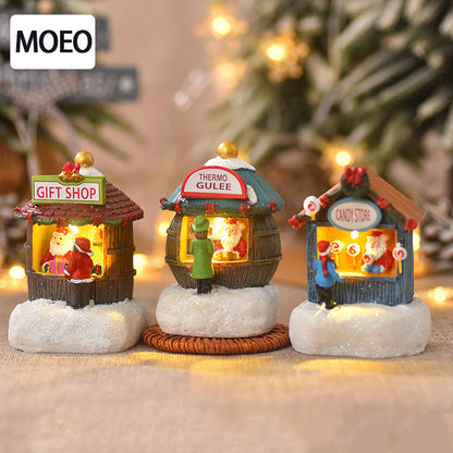 Mini Christmas House Light Decoration