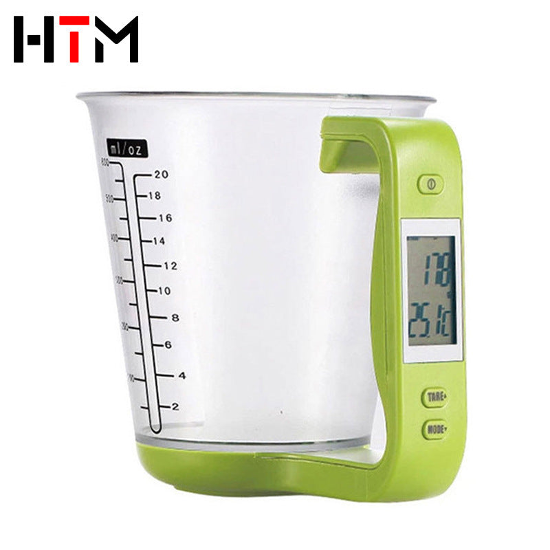 Smart Electronic Measuring Cup Scale – Digital Kitchen Scale (500g/0.1g Accuracy)