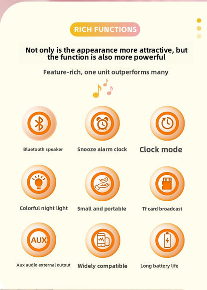 AI intelligent voice Alarm clock + Night Light