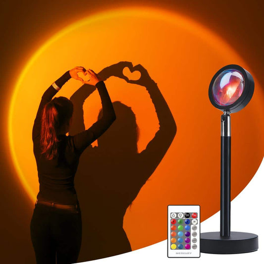 SunGlow™ Ambient Sunset Lamp – USB, Remote & App Control Options