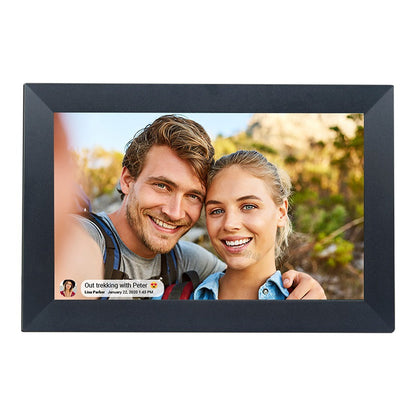 Frameo Smart WiFi Digital Photo Frame – 10.1” Touch Screen with App Sharing (Global Plug Compatible)